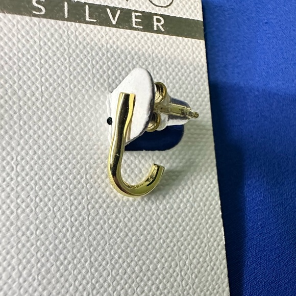 🎉 4/ $25 18K gold plated earrings, Argento Vivo - Picture 6 of 6